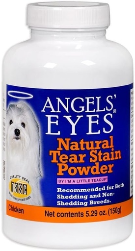 [BRSWIYIQOYBRKE3M] ANGELS' EYES Natural Tear Stain Prevention Chicken Powder for Dogs | All Breeds | No Wheat No Corn | Daily Support for Eye Health | Proprietary Formula |Limited Ingredients | Net Contents 150g