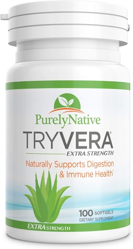 [BRSWGFQ7AUNRA3DZ] Aloe Vera Gels - Supports for Interstitial Cystitis, Leaky Gut, Constipation, Irritable Bowel Syndrome, Ulcerative Colitis - 100 Softgels
