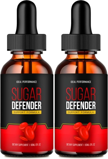 [BRSRABQLCJYBQEYV] IDEAL PERFORMANCE Sugar Defender gouttes, Sugar Defender supplément gouttes liquides - Force maximale, SugarDefender santé et bien-être Toutes les formulations naturelles, SugarDefender Liquid Reviews (2 Pack)