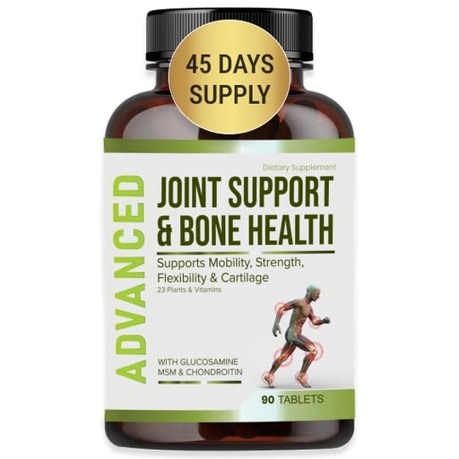 [BRSRMEIFOZ6BACL2] NutraPro Glucosamine Chondroitin MSM Joint Relief Supplements & Bone Health - for Knee & Joint Relief, Bone Strength, Joint Health, Movement, Flexibility, Strength & Comfort.45 Days Servings