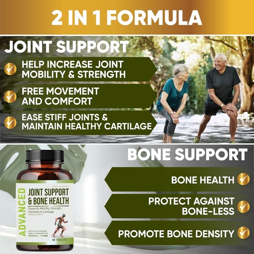 [BRSRMEIFOZ6BACL2] NutraPro Glucosamine Chondroitin MSM Joint Relief Supplements &amp; Bone Health - for Knee & Joint Relief, Bone Strength, Joint Health, Movement, Flexibility, Strength & Comfort.45 Days Servings