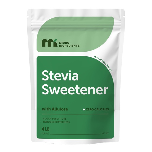 [BRSW2HAYDMBRYAD4] Stevia Sweetener Powder with Allulose, 4 lb (64 oz) | Zero-Calorie Sugar Substitute | Reduced Bitterness | No Erythritol | 453 Servings | Keto & Vegan Friendly | Non-GMO