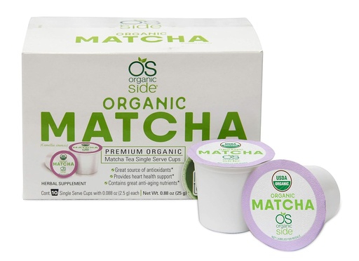 [BRSWGHYBCIBWYH36] greenside Detox Herbal Tea Single Serve Cups Matcha - Contains Anti-aging nutrients and Antioxidants - Herbal Body Supplements -Total 20 Cups (3-gram Serving/cup)