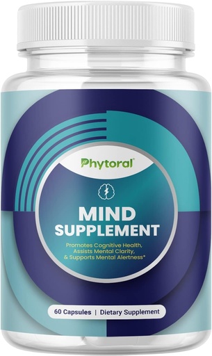 [BRSWKGL6OYMQCFA5] Suplemento Nootropic Brain para la mejora de la memoria y el foco - Vitaminas para la salud mental cerebral " Claridad - Complejo de salud cognitivo para la vitalidad de la mente " Alerta mental - 60 cápsulas