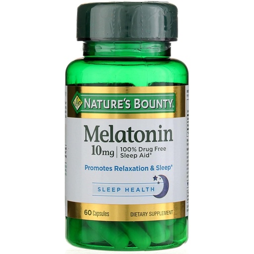 [BRSWIAL2CQNQG23K] Nature's Bounty Melatonin 10mg Capsules, 60 Count (Pack of 4)