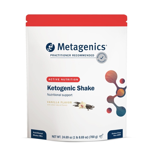 [BRSWY2QKOEHAAFY6] Metagenics Ketogenic Shake - Keto Protein Powder - Low Carb, Sugar-Free, Gluten-Free Meal Replacement - 25 Vitamins & Minerals with MCTs, Iron, Biotin & Calcium - Non-GMO -14 Servings
