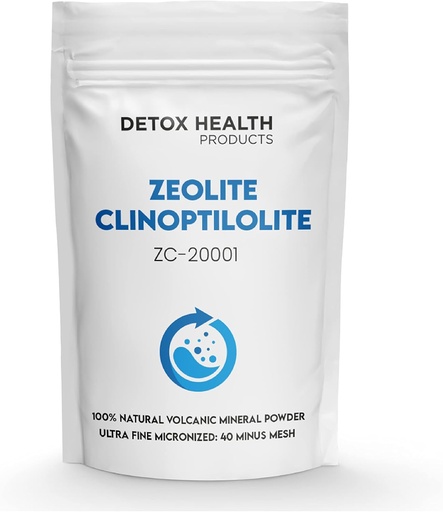 [BRSROEA3CQMWAHYZ] Zeolite Clinoptilolite Powder |Ultra FINE Less-Than 2 µm | Clinoptilolite 95% | 3X Activated | Natural Mineral Dust | Detox Health Products | 8 oz