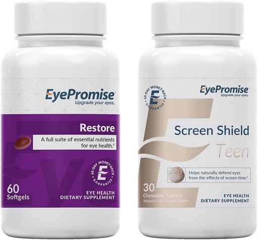 [BRSW2BDYCAGR6CQZ] EyePromise Επαναφορά Macular συμπλήρωμα υγείας Screen Shield Teen Μασώμενη βιταμίνη ματιών