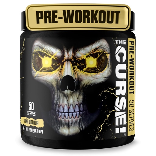 [BRSWKEYPCENG2CI5] JNX SPORTS The Curse! Pina Colada Pre Workout Powder with Creatine – Extreme Energy Preworkout for Men & Women – 50 Servings – L Citrulline, Beta Alanine & Caffeine for Pump, Strength & Focus