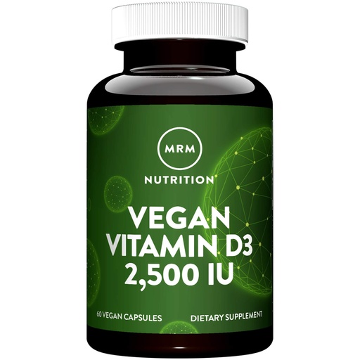 [BRSWIEIQAJYRYHI3] MRM Nutrition Vitamin D3 2,500 IU - For Women & Men - High Potency Pure Cholecalciferol from Lichen, Vegan Calcium Absorption Support for Bone & Immune Health Non‑GMO & Gluten‑Free - 60 Servings