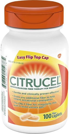 [BRSWIY3YDF7WAHI5] Citrucel Fiber Supplement Caplets-100 ct.