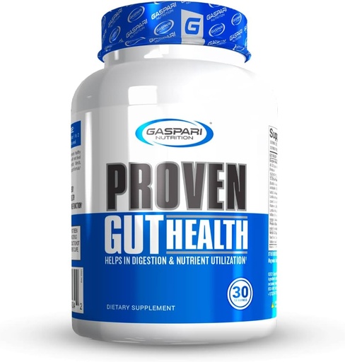 [BRSW2CY7CB5WC3L7] Gaspari Nutrition Proven Gut Health, Promotes Healthy Digestion, Prebiotics and Probiotics, Sports Digestion and Nutrient Utilization (30 Servings)