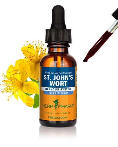 [BRSWIY37AJ4WIH36] Herb Pharm St. John’s Wort Liquid Herbal Extract: Tincture that Promotes Positive Mood & Healthy Emotional Balance with St. John’s Wort Herb | Non-GMO, Gluten-Free, Vegan, Up to ~3 Week Supply, 1 oz*