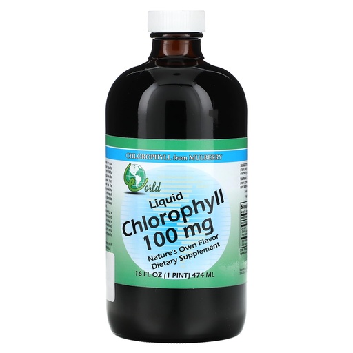[BRSWKH3ZDMIB22LH] World Organic Liquid Chlorophyll 100mg Mullberry, 0.02 Pound
