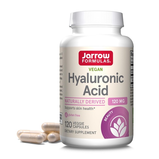 [BRSWIY32BQOB6FQV] Jarrow Formulas® Hyaluronic Acid 120 mg, Dietary Supplement, Skin Health Support, 120 Veggie Capsules, Up to 60 Day Supply