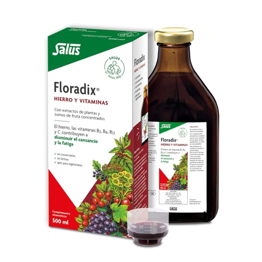 [BRSWIYQTPJ7GKDQ3] Flora, Floradix Iron + Herbs, Natural Liquid Iron Supplement, 17 fl Ounce (500 ML)
