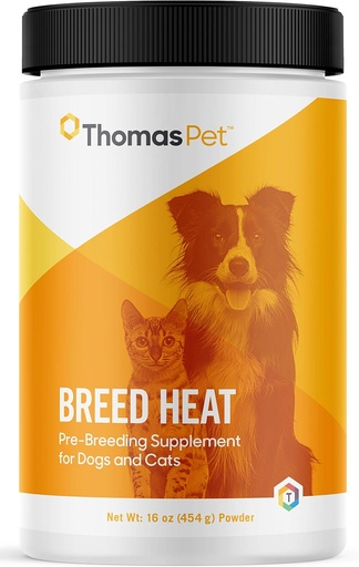 [BRSWIZAGON7BE23K] Breed Heat - Breeding & Reproductive Supplement for Dogs & Cats - Herbal-Based Formula