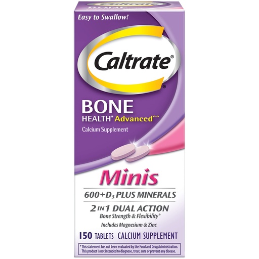 [BRSWIHYGC4HRMDI5] Caltrate Minis Calcium & Vitamin D3 Tablets 150 CT (PACK OF 2)
