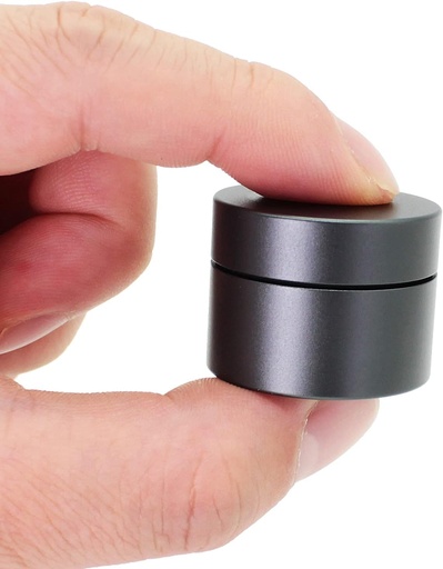 [BRSW2GIRAF7QMELO] Portable Daily Pill Case, Heavy Duty Aluminium Alloy Round Pill Box, Waterproof Travel Pill Organizer, Pocket Purse Medicine Vitamin Holder EDC Container for Outdoor Camping Working