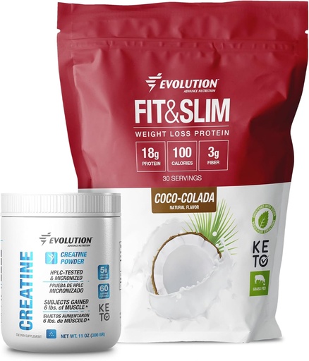 [BRSRAH36OIGQI2TA] Evolution Advance Nutrition Fit & Slim Blend + Creatine Monohydrate Powder