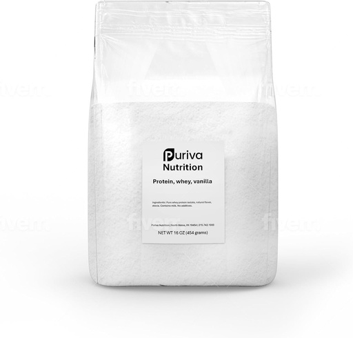 [BRSRAZI5O4IQACDF] Protein Powder, Whey Protein Isolate, Vanilla, 1 Pound