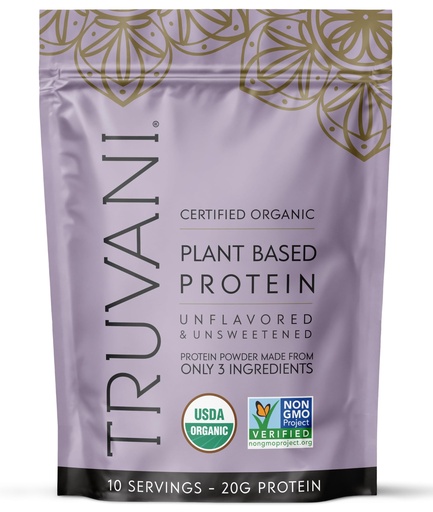 [BRSRMHQDO54BQCQU] Truvani Vegan Pea Protein Powder | Unflavored | 20g Organic Plant Based Protein | 10 Servings | Keto | Gluten & Dairy Free | Low Carb | No Added Sugar