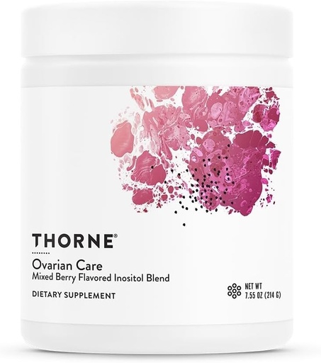 [BRSRMYI2A4CGKYIU] THORNE - Ovarian Care - Women's Health - Inositol, CoQ10, Folate & Polyphenols - Promote Healthy Ovarian Function & Fertility Health* - Mixed Berry - 7.55 Oz - 60 Servings