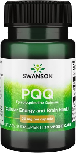 [BRSWIFQMAACB6CLI] Swanson Pqq Pyrroloquinolina Quinone 20 Milligrams 30 Veg Cápsulas