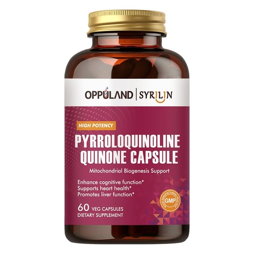 [BRSW2AT5PMPROEQY] Pyrroloquinoline Quinone-PQQ Supplement 20 mg-Supports Heart Health*-Gluten-Free,Non-GMO,Vegetarian-60 Veg Capsules