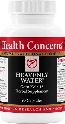 [BRSW2FL4OB7QMYI3] Hälsokonserner Heavenly Water - Menstrual Cycle & PMS Relief för kvinnor - Menopause Support - Hormonal Balance - Gotu Kola & Chaste Tree Berry Herbal Supplement - Kinesisk medicin - 90 kapslar