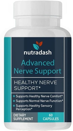 [BRSRAFAKCUOROH3O] Soporte avanzado de Nerve - Soporte avanzado de Nerve - Advanced Nerve Support Formula (60 cápsulas - 1 mes de suministro)