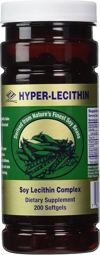 [BRSWIGQAOIHAY2LM] Nu Health Hyper-lecithin (200 Softgels) Soy Lecithin Complex