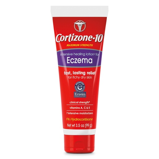 [BRSWIZQPBUBBYFQ7] Cortizone 10 Maximum Strength Intensive Healing Lotion for Eczema, 1% Hydrocortisone, 3.5 oz.