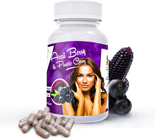 [BRSWYYILDJ4AI2TV] Acai Berry con capsules de cor púrpura l Resveratrol e Anthocyanins Fonte l Sikyriah