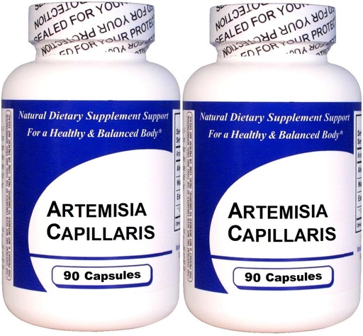 [BRSWIZIMCQOAEA34] Artemisia Capillaris (90 Capsules)-Concentrated Herbal Extract - Dietary Supplement - 2 Pack