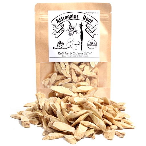 [BRSW2CT5BUBWCCL3] Astragalus Root (Milkvetch/Huangqi/黄芪/正北芪/황기) Astragalus Root Sliced Raw, Dried Bulk Herbs 3Oz (88g)