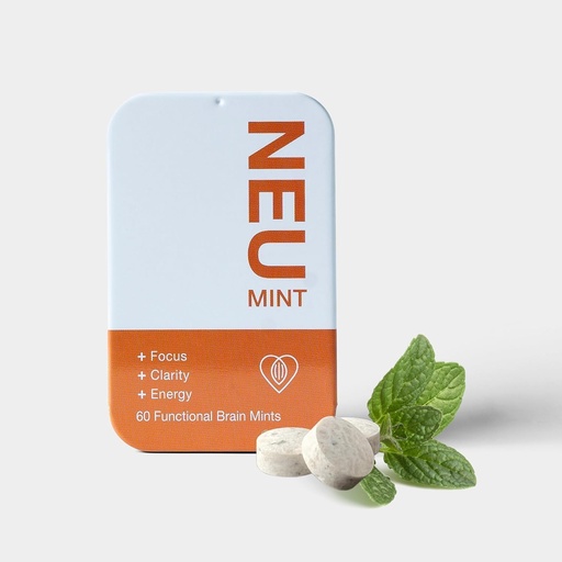 [BRSRAEACBAJWYADH] Nootropic Energy & Focus Mints – 60 Pieces- Alpha GPC, Caffeine, L-Theanine, Vitamin B6 – Boosts Energy & Enhances Focus – Made in Canada