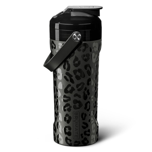 [BRSRMCA2DN4G2HLV] BrüMate MultiShaker Blender Shaker Bottle | 100% Leakproof Insulated Stainless Steel | Pre Workout and Protein Shaker Bottle for the Gym | 26oz (Onyx Leopard)