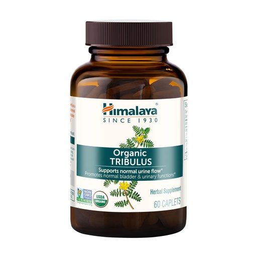 [BRSWIYQ3DF7Q4YLC] Himalaya Organic Tribulus Terrestris - Herbal Supplement for Bladder Control, Male Endurance, Prostate, and Libido Support - Vegan, Non-GMO, Gluten Free, 688 mg, 60 Caplets