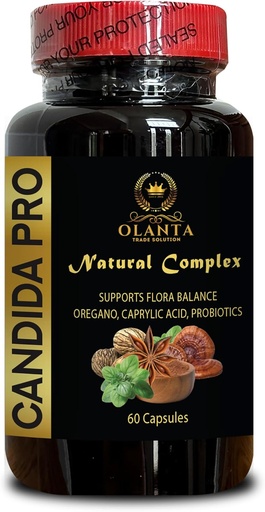 [BRSRAZY6CMHWCEYY] Generic Candida PRO - Candida Complex Digestive Support, Caprylic Acid, Candida Cleanse Detox, Botanical Gut Support - 1 Bottle