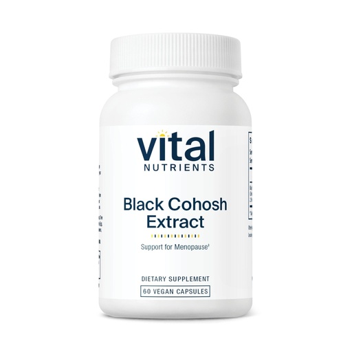 [BRSWIYQQBF4WGFD6] Vital Nutrients Black Cohosh Extract 250mg- Vegan Supplement for Women’s Menopause, Hormonal Balance and PMS Support* - Gluten, Dairy and Soy Free - Non-GMO - 60 Capsules