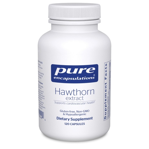 [BRSWIY37CF7RCCDM] Pure Encapsulations Hawthorn Extract | Crataegus Oxyacantha Hypoallergenic Supplement for Cardiovascular System Support* | 120 Capsules