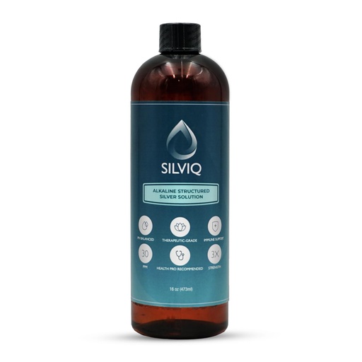 [BRSRAHTRDEIW22QZ] Structured Silver Water 30PPM - ph Balanced Alkaline Structure Silver Liquid Solution Mineral Supplement for Natural Immune Support - Enhanced Wellness & Gut Health - 16 Oz (437ml)
