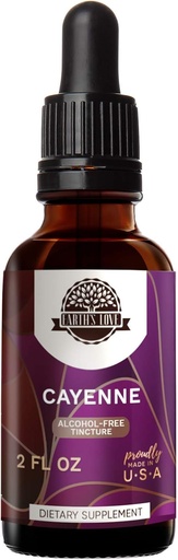 [BRSWG2Q6BECRE3LJ] Earth's Love - Cayenne Alcohol-Free Herbal Extract Tincture, Super-Concentrated Cayenne (Capsicum annuum) Dried Pepper (2 Fl Oz)