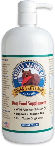 [BRSWIZQ4BYBWEAL4] Salmón Grizzly OGrizzly Salmón Aceite 32oz