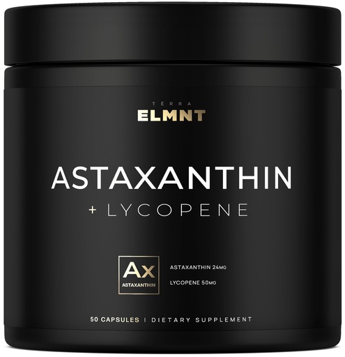 [BRSROBA5CAPB6EYU] Astaxanthin 24mg + Lycopene 50mg Clinical Strength Carotenoids Skin Supplement w. 100% Natural from MicroAlgae - Best Astaxanthin Supplements for Skin Health & Pigmentation - Astaxantina