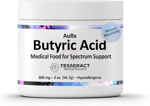 [BRSWGZQRB4CRUFYV] AuRx Autism Spectrum Medical Food Powder to Support Gut Health, ASD 어린이, Hypoallergenic, 2 Ounces 용 Palatable-Tasting Powder의 안정 된 Butyric Acid 보충