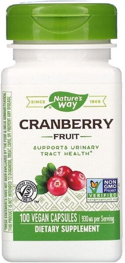 [BRSWIYAFBZ5AIG34] Nature's Way Cranberry Fruit, 465 Mg, 100 Cap