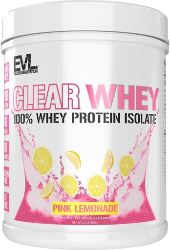 [BRSRA237C4AQYHY3] Evlution Nutrition Cancella Whey - 100% Whey Protein Isolate - per la crescita muscolare, la resistenza e il recupero - 20g Isolate Protein Per Serving - Assorbimento rapido - Gluten & Fat Free - 1.1lb - Pink Lemonade